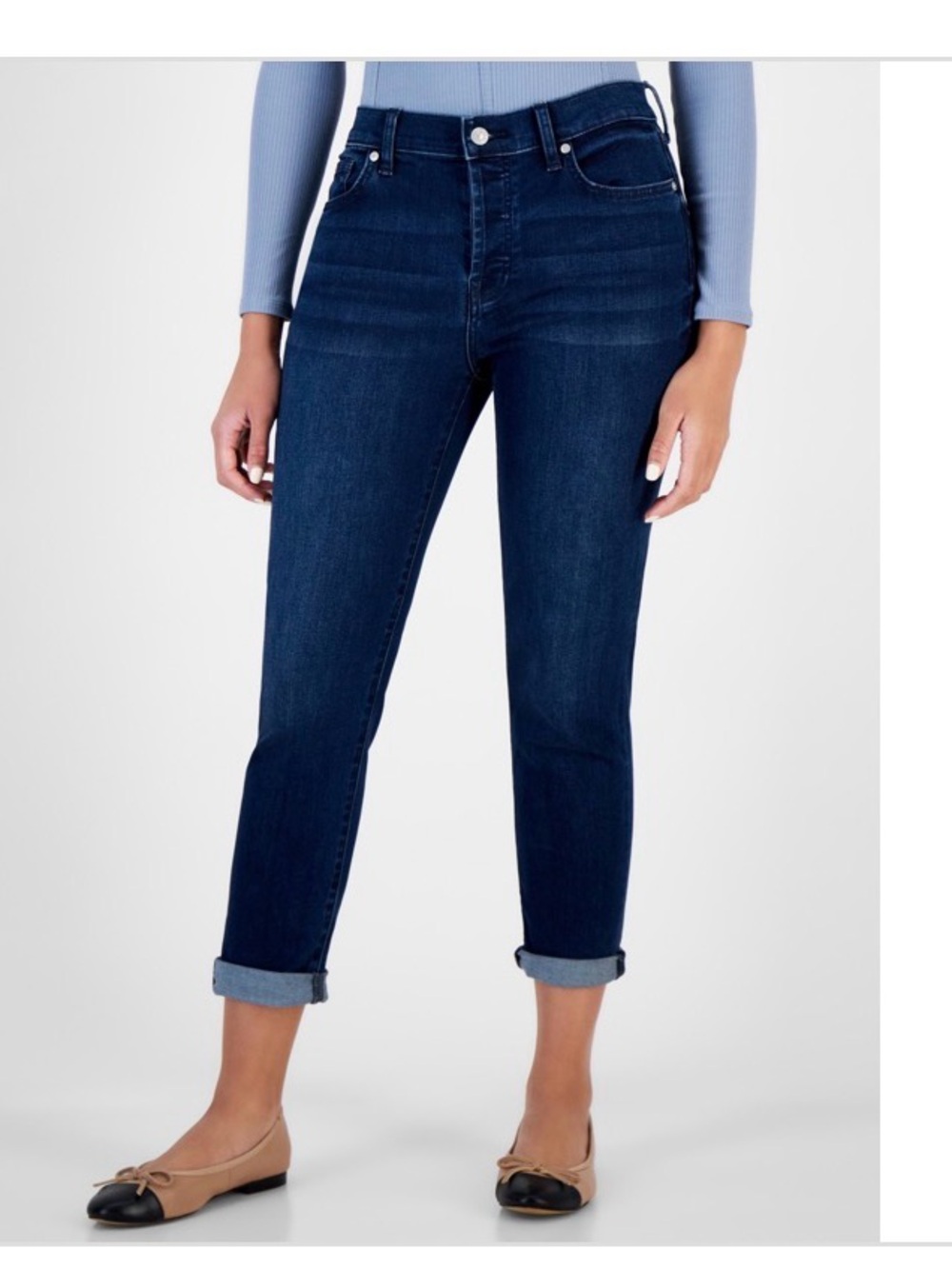 7 for All Mankind Women's Josefina High-Rise Slim-Fit Boyfriend Jeans